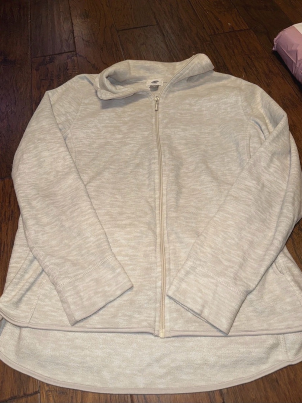 Old Navy Light Heather Gray Bomber-Style Zip Jacket